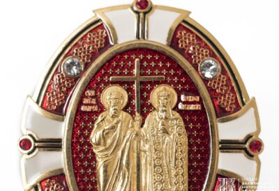 Настільна ікона святих апостола Андрія Первозванного та князя Володимира Великого